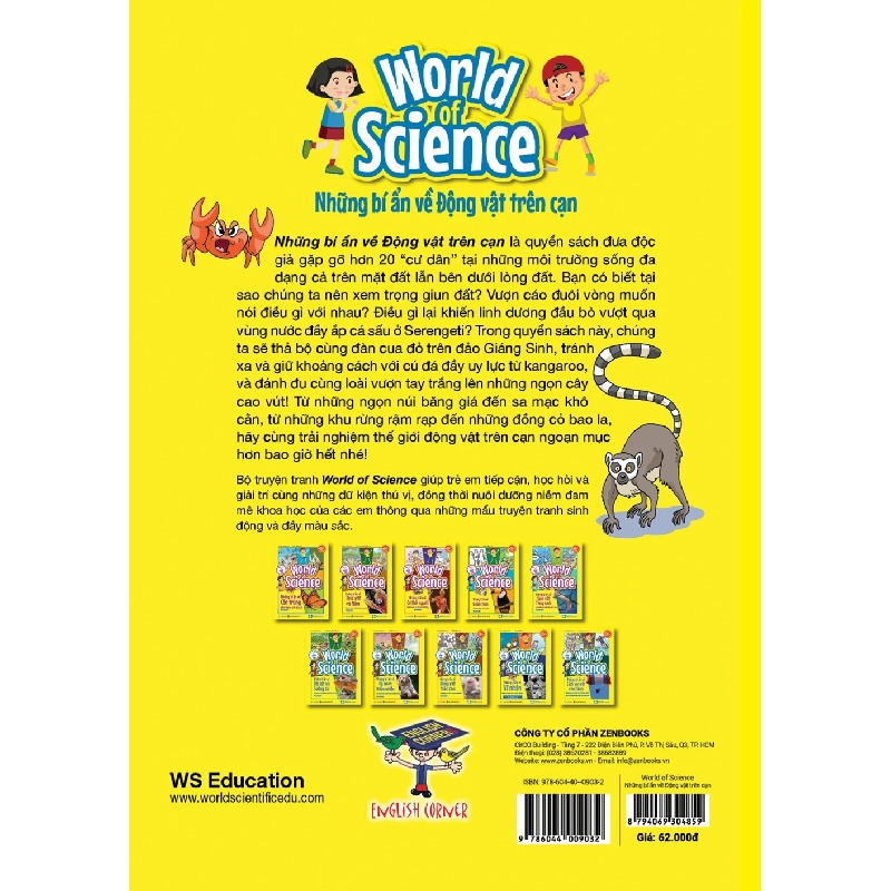 Làm Bạn Với Khoa Học - World Of Science - Những Bí Ẩn Về Động Vật Trên Cạn - Karen Kwek 298286