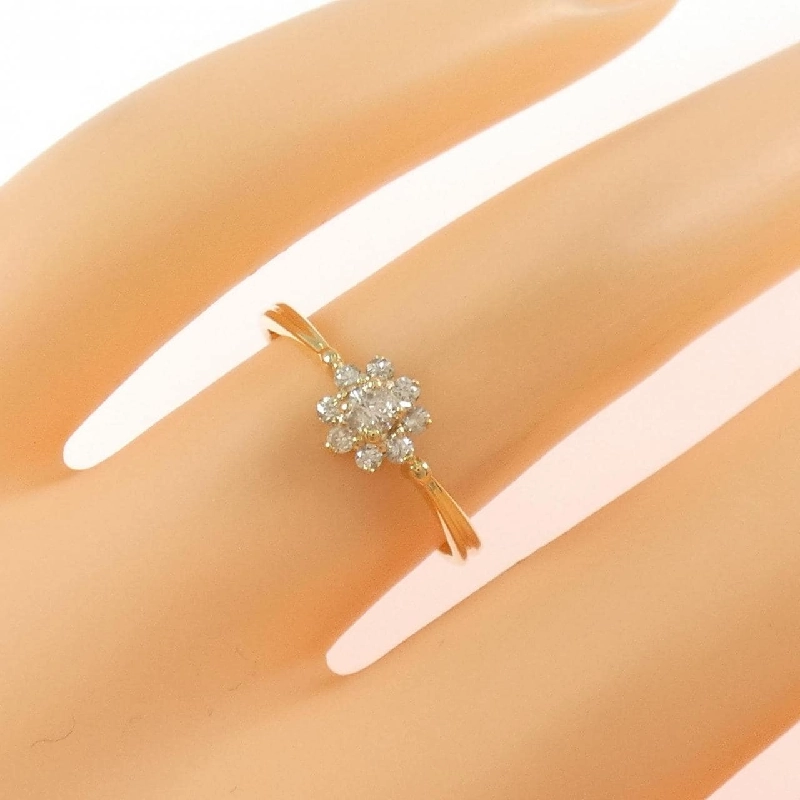 Nhẫn kim cương hoa K18YG 0.20CT - Hàng hiệu chính hãng 852091