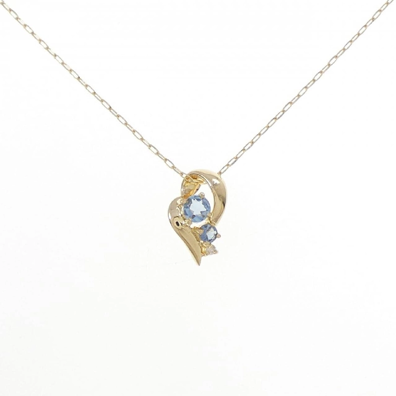 K18YG Aquamarine Necklace - Hàng hiệu Authentic 857428