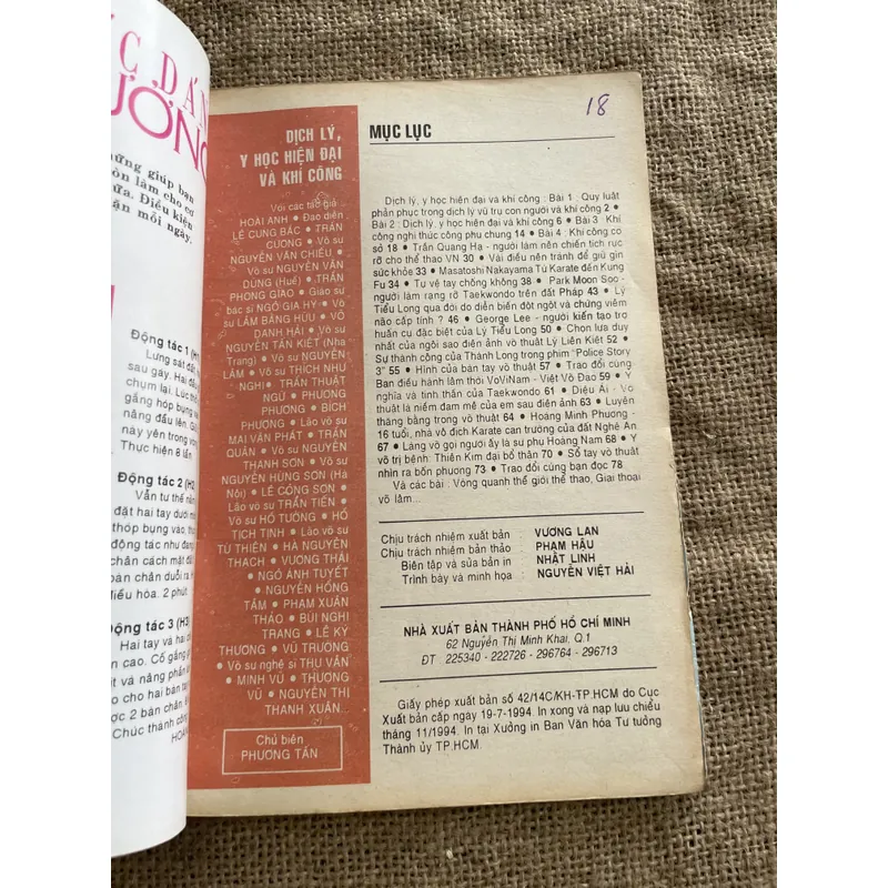 Võ thuật- dịch lý y học hiện đại và khí công ; từ Karate đến Kungfu 681187