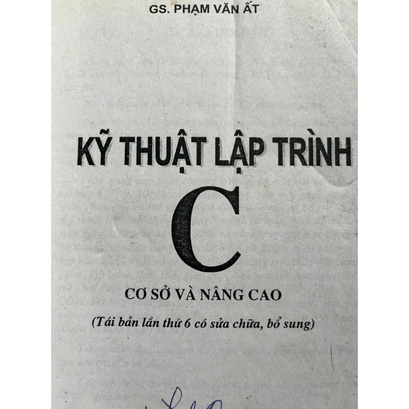 KỸ THUẬT LẬP TRÌNH C CƠ SỞ VÀ NÂNG CAO 760785