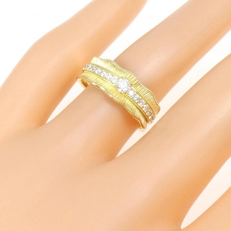 Nhẫn kim cương K18YG 0.30CT 671721