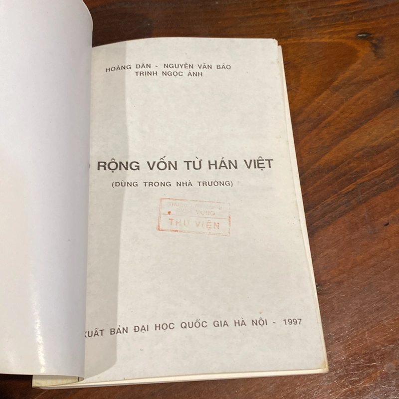 MỞ RỘNG VỐN TỪ HÁN VIỆT, CÓ CHỮ HÁN (XB 1997) 471769