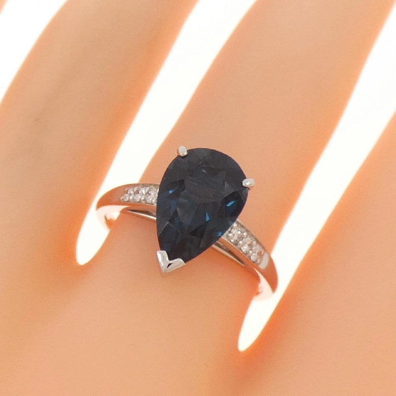 Nhẫn Blue Topaz PT950 3.00CT - Hàng hiệu Chính hãng 848342