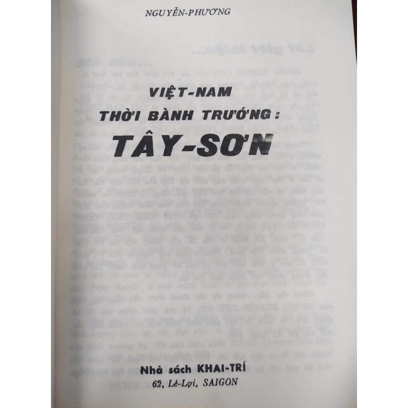 VIỆT - NAM THỜI BÀNH TRƯỚNG: TÂY - SƠN 323265