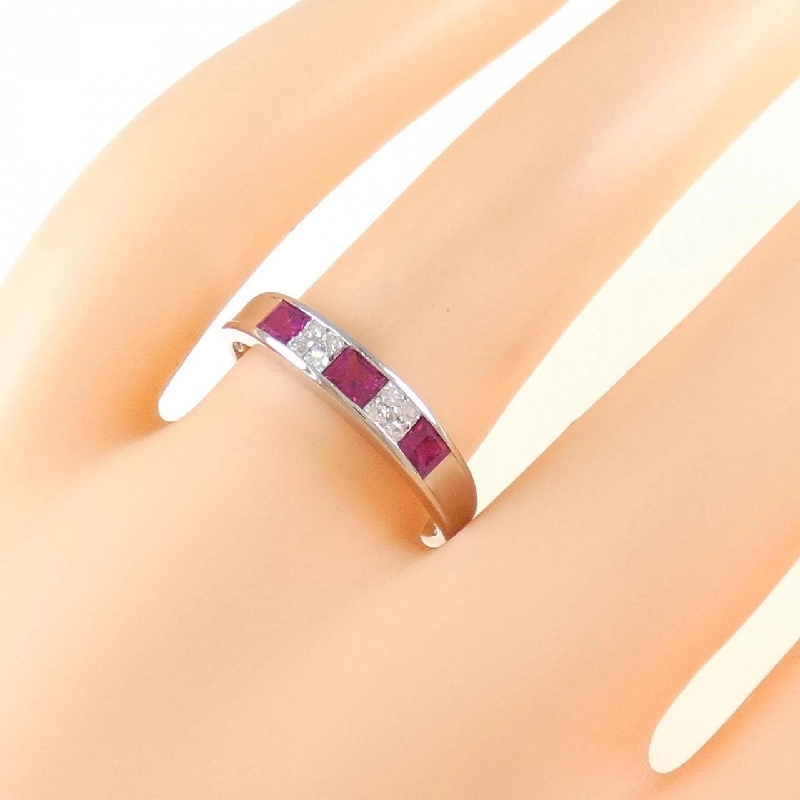 Nhẫn ruby PT900 0.53CT 665866