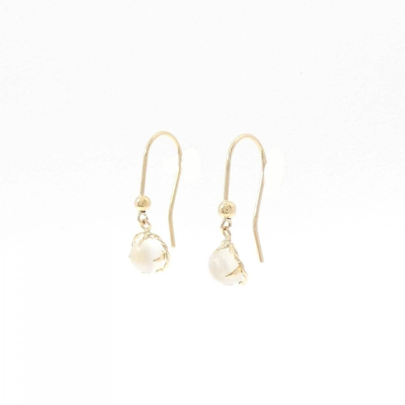 K18YG Bông tai Đá mặt trăng - Hàng hiệu Chính hãng 870926