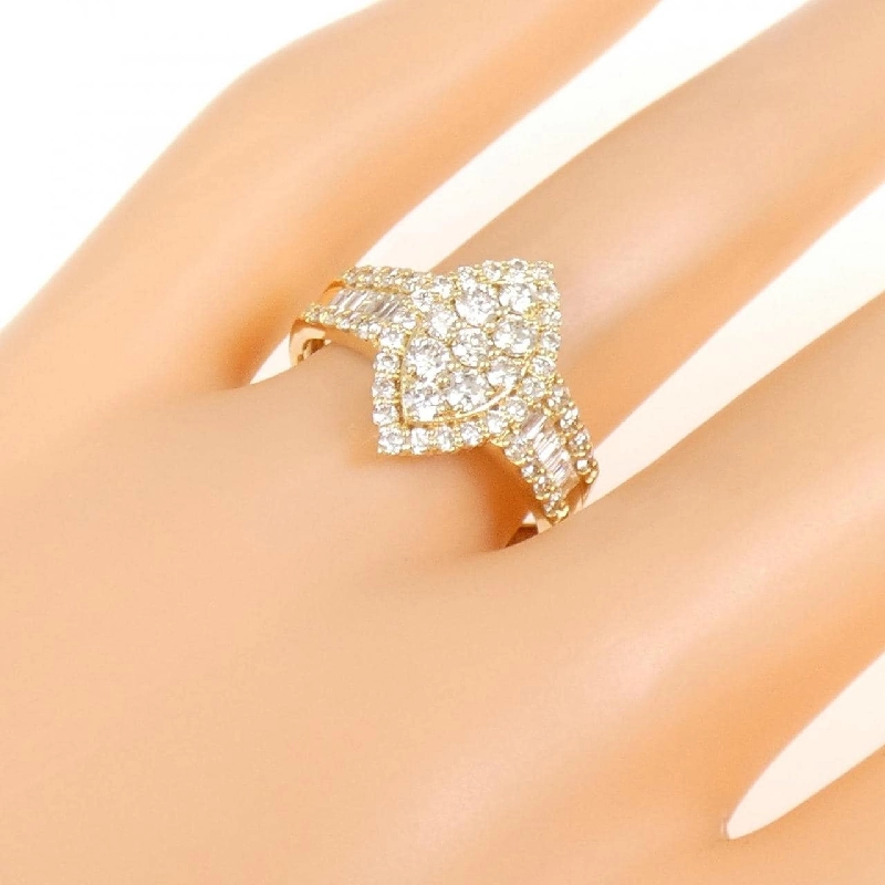 【Sản phẩm mới】Nhẫn kim cương K18YG 1.00CT 673646