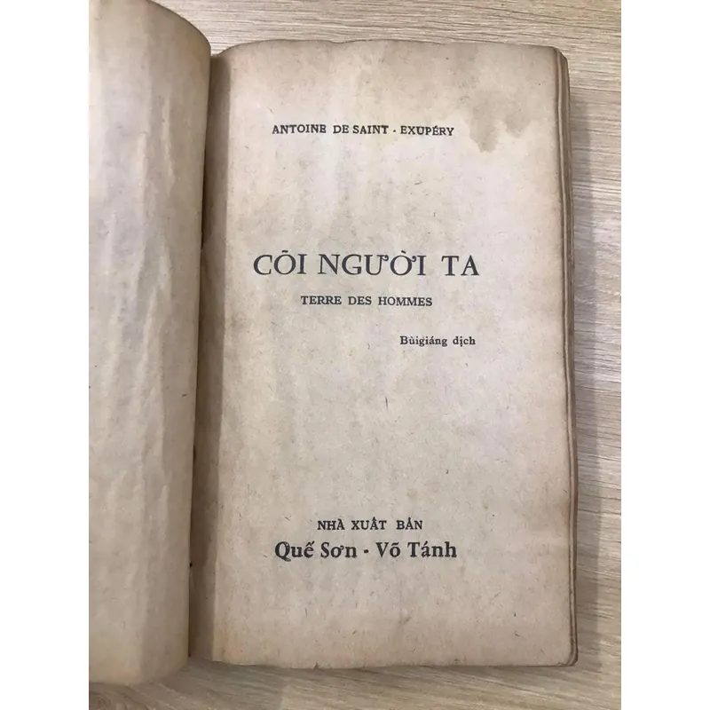 Sách Cõi Người Ta_Saint Exupery Bùi Giáng dịch_1960_Hiếm, giá trị (giảm 29%) 716773