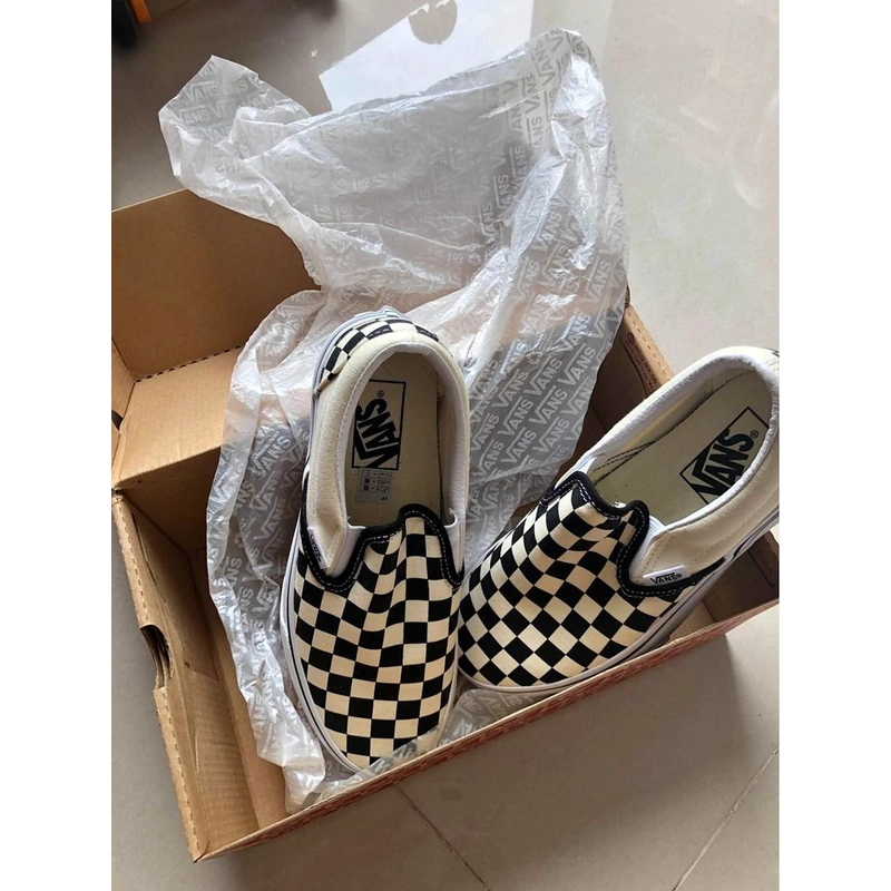 Classic Slip-On Checkerboard Stackform Shoe 201863