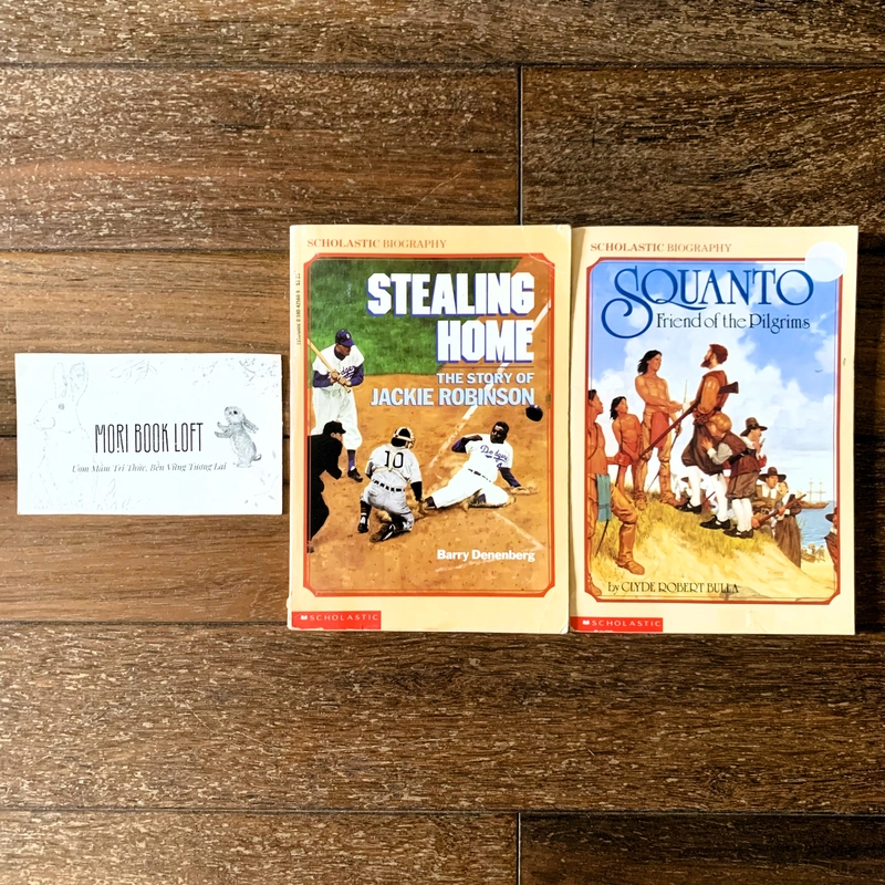 Set 2 cuốn 2 cuốn Scholastic Biography, Used 532106