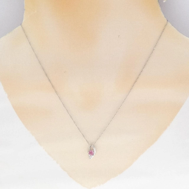 Dây chuyền Tourmaline hình trái tim PT900/PT850 - Hàng hiệu Authentic 856817