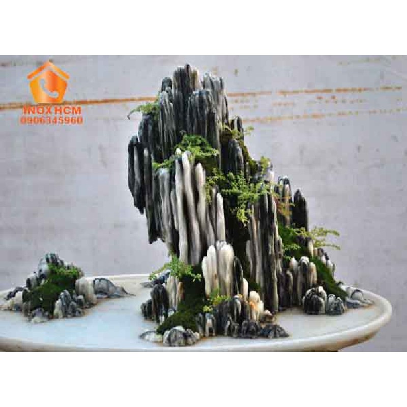 Hòn Non Bộ 80cm - Trang Tri Bể Cá, Nhiều Chi Tiết Tinh Tế-Tỉ Mỉ 3509