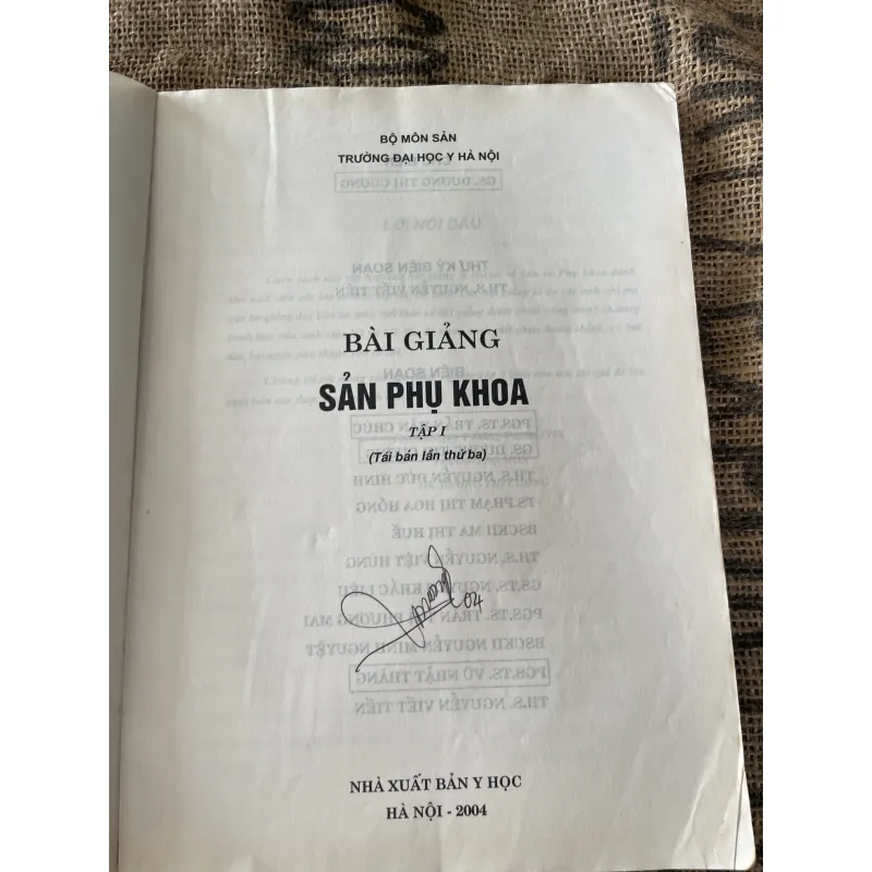 Bò giảng sản phụ khoa 2 ; hơn 300 trang khổ lớn  1019548