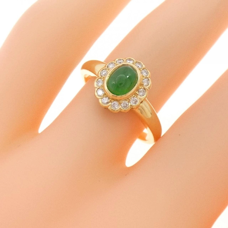 Nhẫn Ngọc Bích 750YG - Hàng hiệu Chính hãng 848584