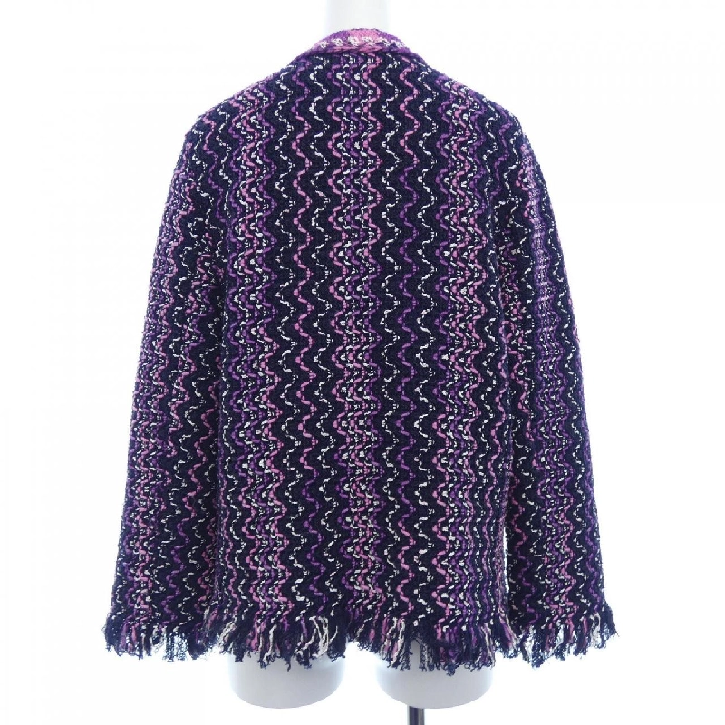 【Mã giảm giá】Áo khoác không cổ CHANEL 644293