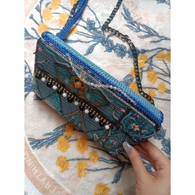 Túi xách handmade cườm hoa 547279