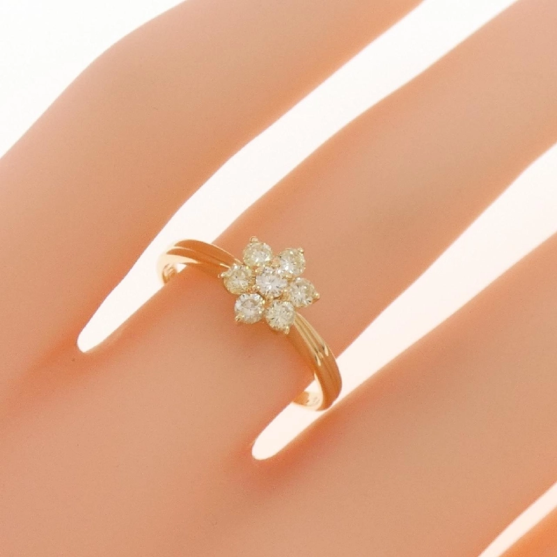 Nhẫn kim cương hoa K18YG 0.34CT 668185