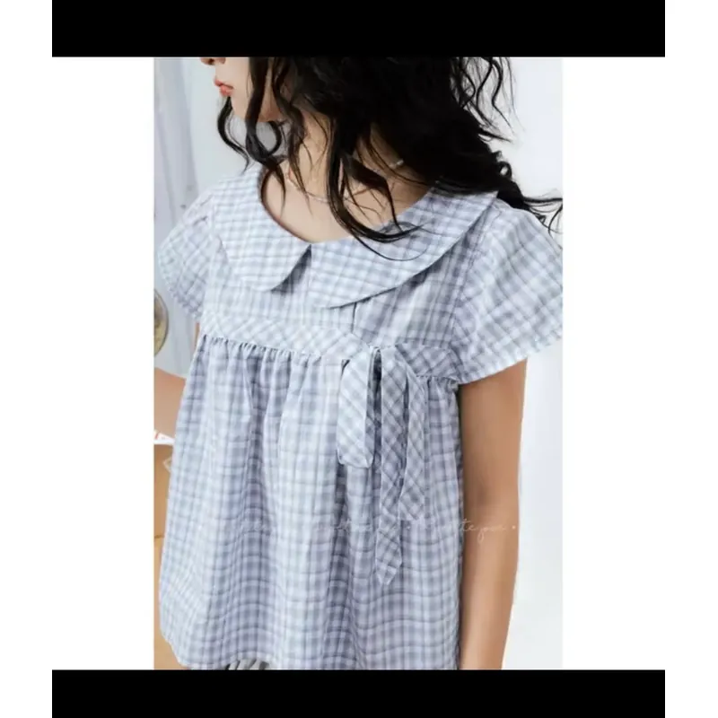 Áo baby doll cổ sen - la petite joie 576347