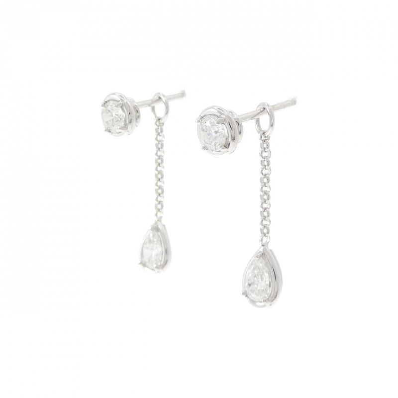 K18WG/K14WG 2WAY Bông tai kim cương 0.854CT - Hàng hiệu Chính hãng 874673