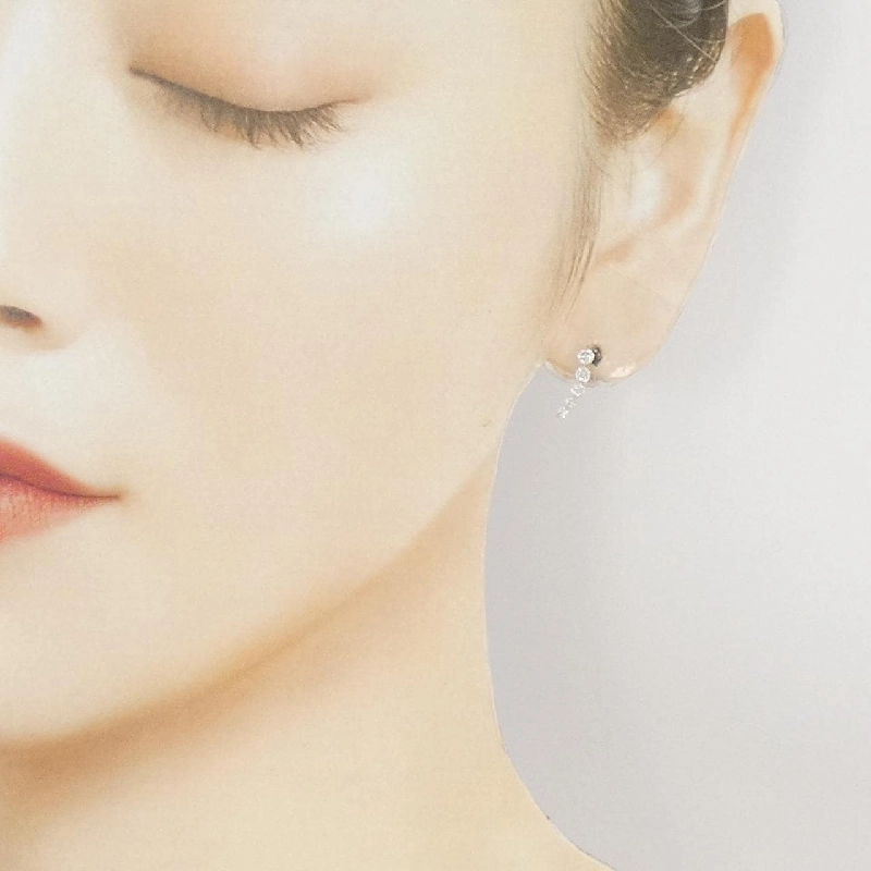 K18PG Bông tai kim cương 0.40CT - Hàng hiệu Chính hãng 863836