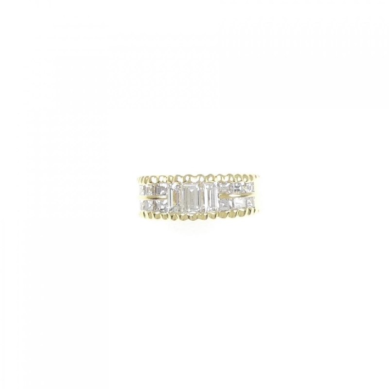 Nhẫn kim cương K18YG 0.97CT 672576