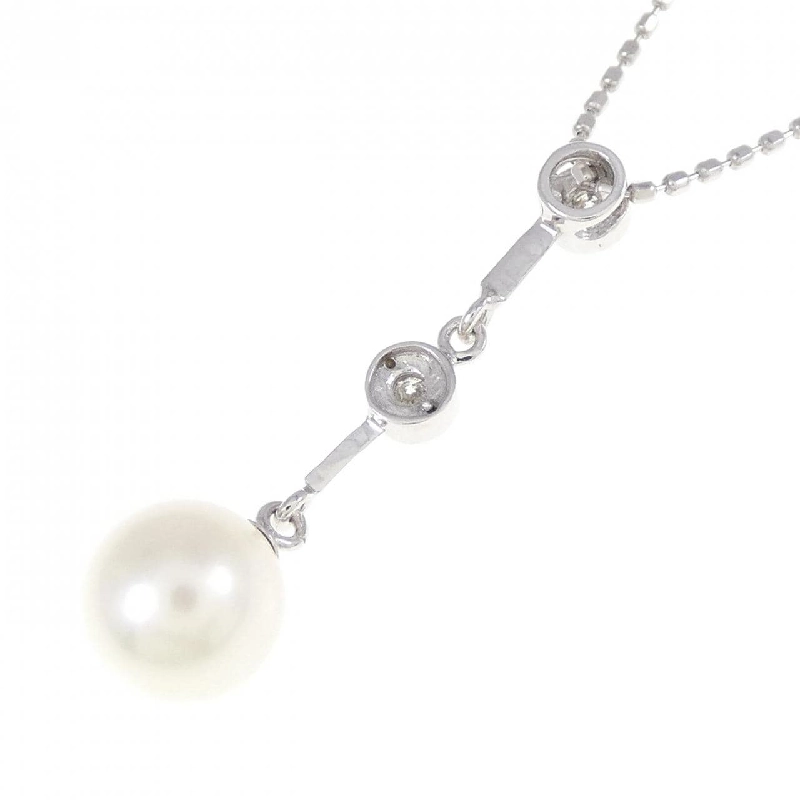 K18WG Dây chuyền ngọc trai Akoya 6.3mm - Hàng hiệu Chính hãng 858189