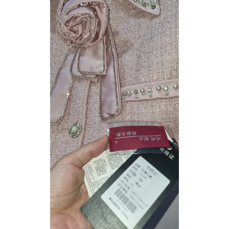 Set vest nữ phối đính ngọc trai và họa tiết tinh tế size M 746062