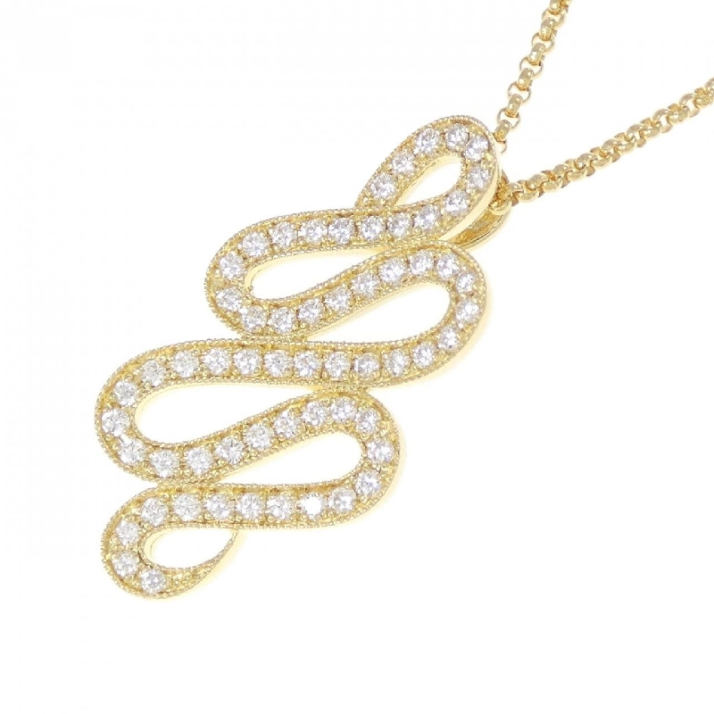 K18YG Dây chuyền kim cương 0.48CT - Hàng hiệu Chính hãng 846876