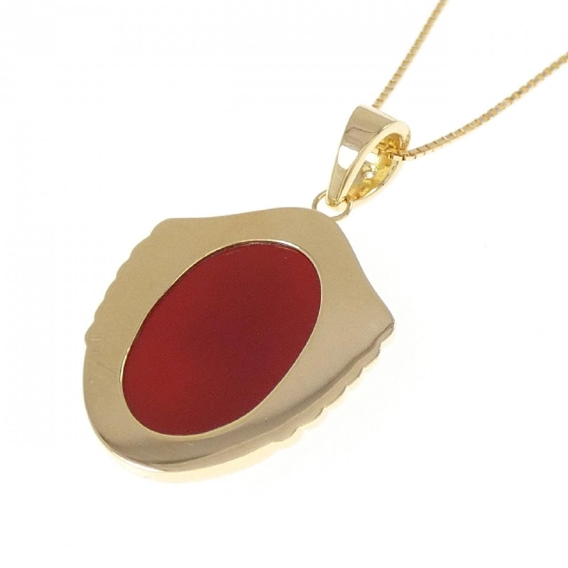 K18YG Mặt dây chuyền ngọc bích - Hàng hiệu Authentic 861820