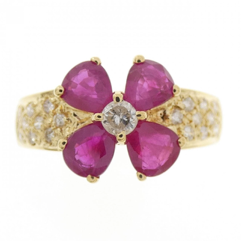 Nhẫn ruby hoa K18YG 1.50CT 667874