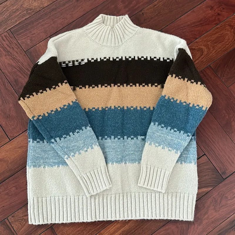 Áo len kẻ sọc, dày dặn  728980