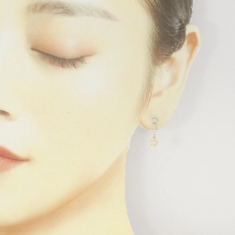 K18YG Bông tai kim cương 0.60CT - Hàng hiệu Chính hãng 870446