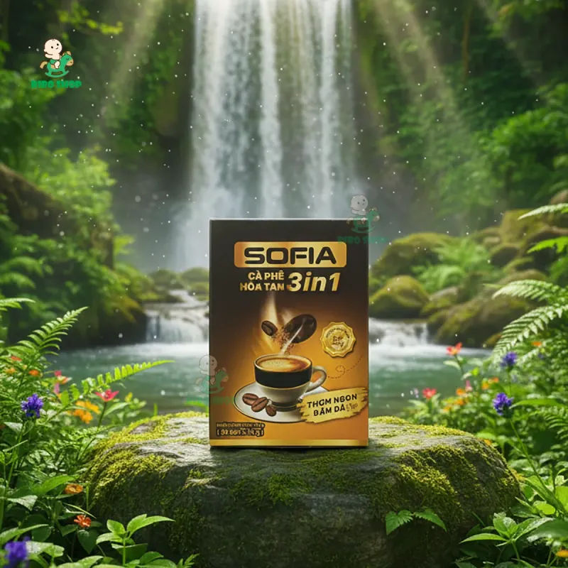 (Combo 2 Hộp) Cà Phê Hòa Tan 3in1 SOFIA - 1 Gói Cafe 16g 738016