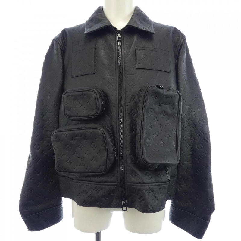 Áo khoác da Louis Vuitton Monogram Emboss Utility Jacket HIL46EQXS - Hàng hiệu Chính hãng 893382