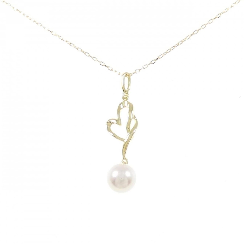 K18YG Dây chuyền ngọc trai Akoya 7.3mm - Hàng hiệu Authentic 856832