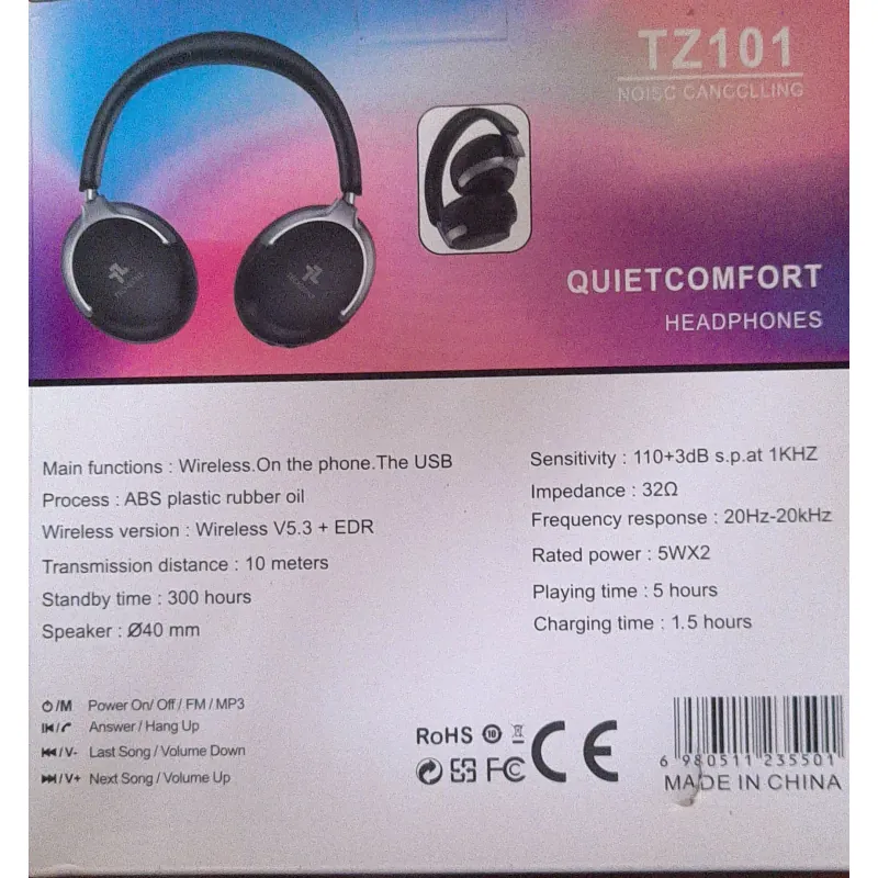 Tai nghe Bluetooth chụp tai, âm thanh nổi HiFi, thời lượng pin dài 1025670