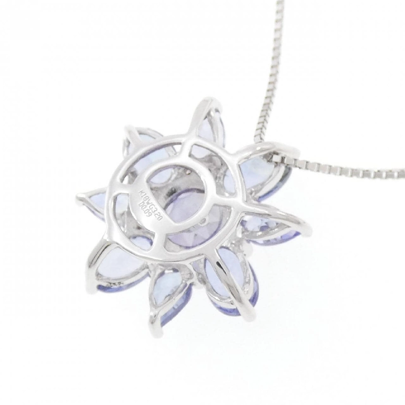 K18WG Hoa Tanzanite Dây Chuyền 3.20CT - Hàng hiệu Chính hãng 862377