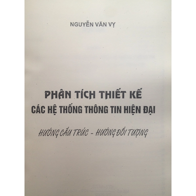 PHÂN TÍCH THIẾT KẾ CÁC HỆ THỐNG THÔNG TIN HIỆN ĐẠI HƯỚNG CẤU TRÚC VÀ HƯỚNG ĐỐI TƯỢNG 498249