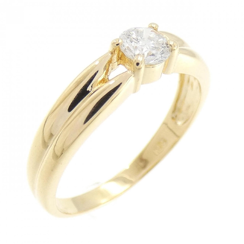 Nhẫn kim cương K18YG 0.24CT 672043