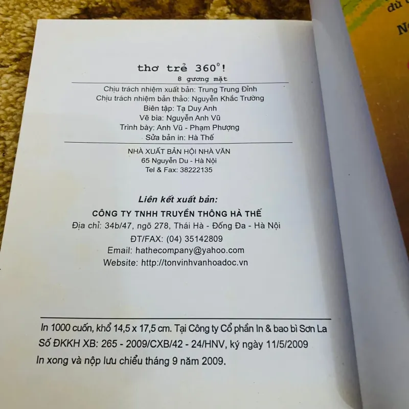 Thơ trẻ 360 - Nhiều tác giả#HATRA 1007112