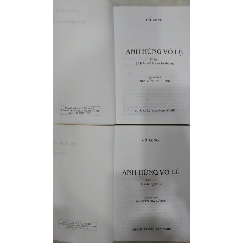 Anh hùng vô lệ (bộ 2 quyển)
- Cổ Long; Nguyễn Gia Lượng
dịch 199220