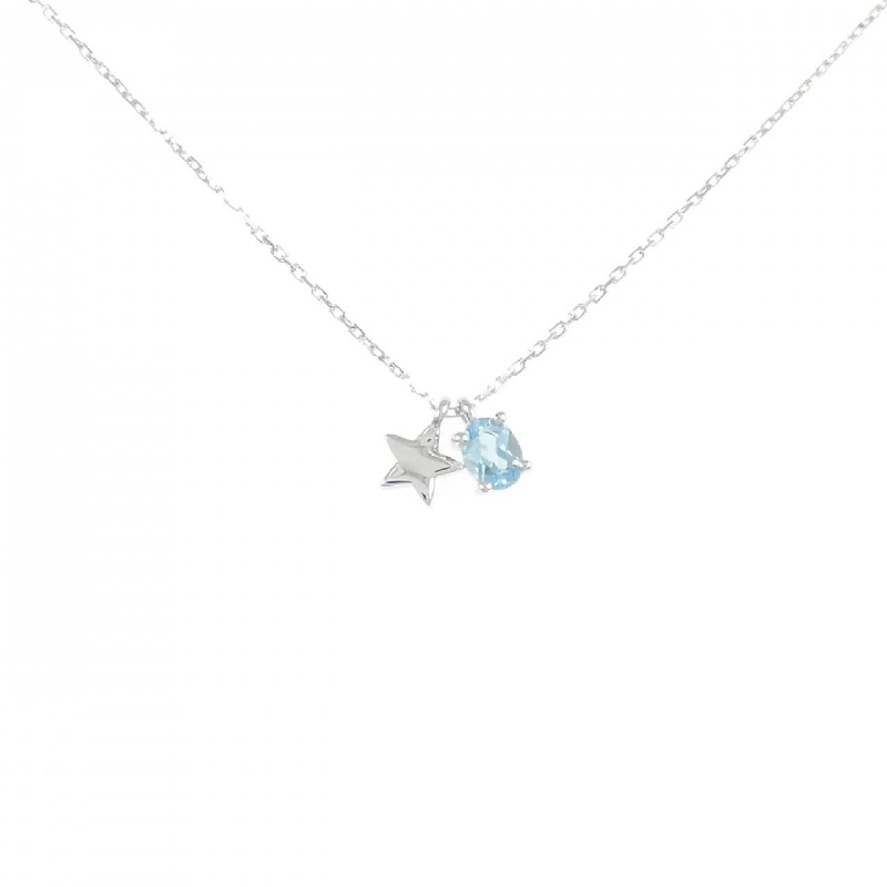 K10WG Ngôi sao Blue Topaz Dây chuyền - Hàng hiệu Chính hãng 859060
