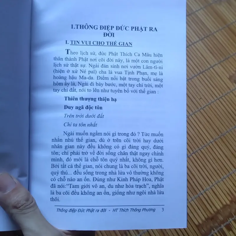 Thông điệp Đức Phật ra đời 558941