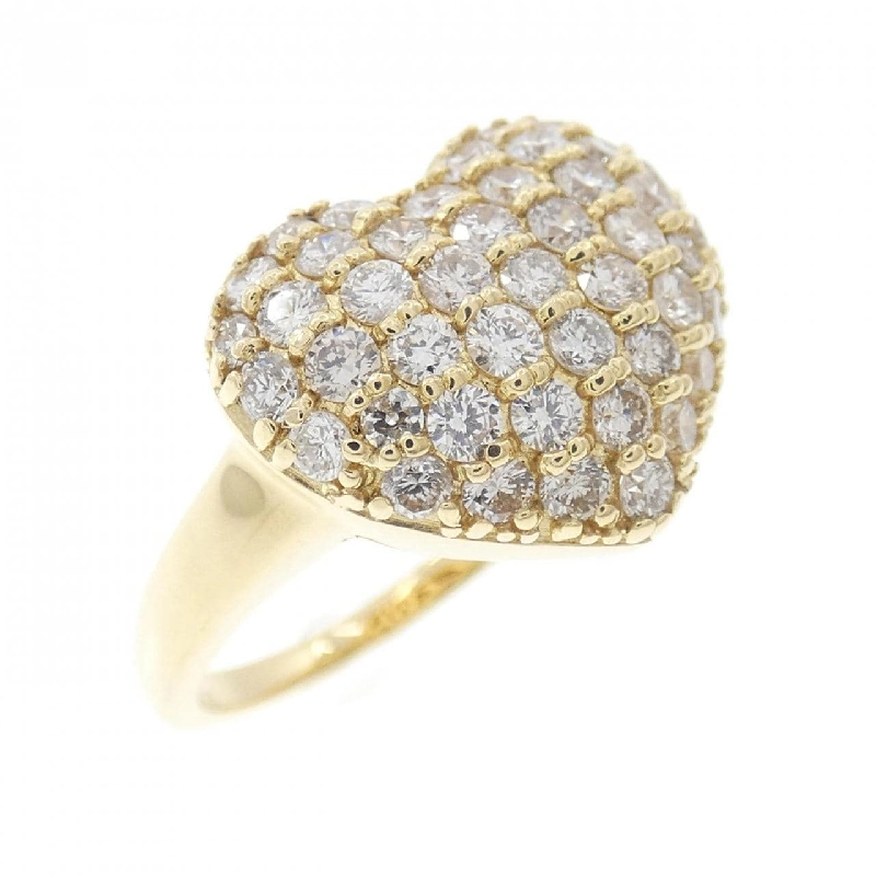 Nhẫn kim cương pavé hình trái tim K18YG 1.06CT - Hàng hiệu chính hãng 846752