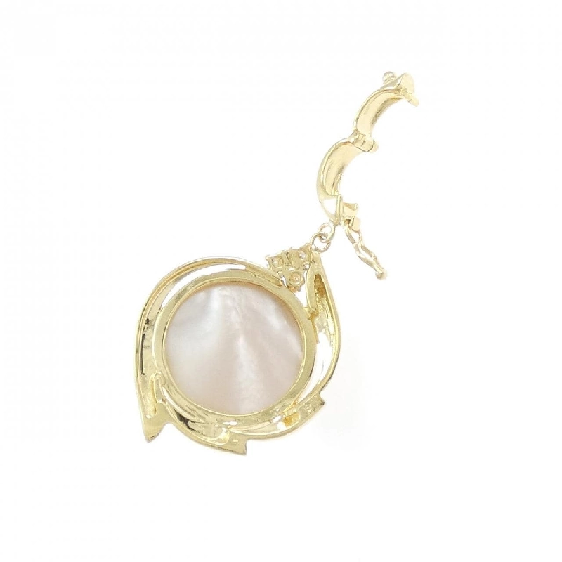 K18YG Mabe Pearl Pendant - Hàng hiệu Authentic 870847