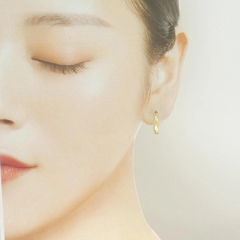 Bông tai hoop 750YG - Hàng hiệu Authentic 867341