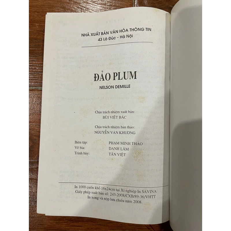 ĐẢO PLUM - NELSOND DEMILLE (k1) 500249