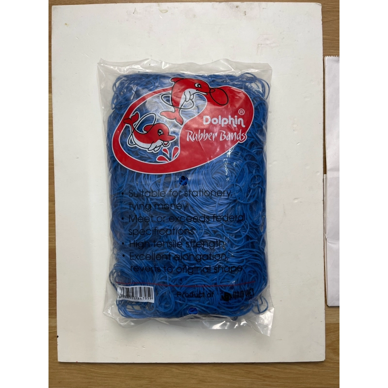VÒNG CHUN, DÂY THUN, DÂY NỊT BUỘC, DÂY CHUN MÀU XANH DƯƠNG GIÁ RẺ 500gr​ (Mẫu mới) 466552