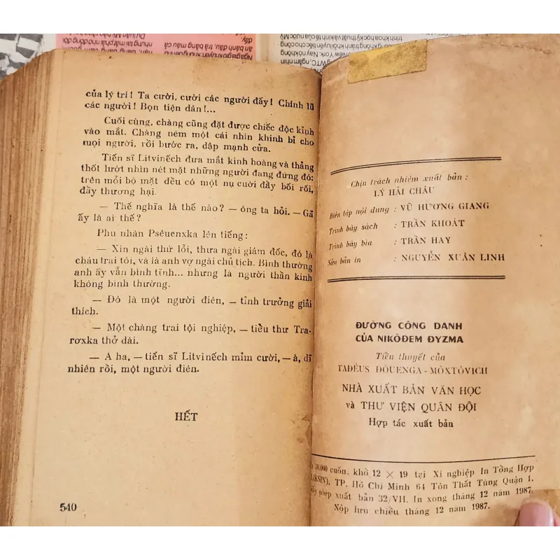 Tác phẩm VH kinh điển Ba Lan: ĐƯỜNG CÔNG DANH CỦA DYZMA (540 trang) 992876